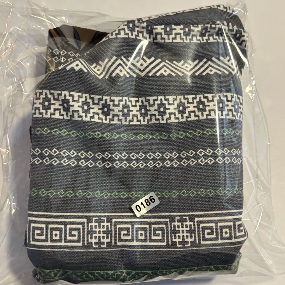 Ewedoos Gray Green Boho Pattern Yoga Mat Bag Carrier Strap Canvas Tote Boho - Picture 12 of 12